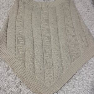 Elegant Cream Cable Knit Sweater